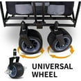 thumbnail image 3 of Uitility Folding Wagon | Heavy-Duty Collapsible Cart with Brakes & Adjustable Handle | for Gardening, Beach Trips, Camping, Shopping & Outdoor Transport (Black/Grey), 3 of 6