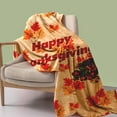 thumbnail image 5 of Nkmbld Thanksgiving Flannel Blanket, Surper Soft Warm Cozy Fall Blanket for Couch Sofa Bed, Halloween Harvest Gifts and Home Decor, 5 of 8