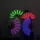 thumbnail image 2 of Abanico plegable LED chino, ventilador LED brillante de colores con luz y control remoto, abanicos de baile para presentaciones en el escenario, abanicos para festivales, fiestas de cumpleaños,, 2 of 6