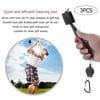 3 Pcs Dual Side Bristles Golf Club Brush Cleaner Ball Cleaning Clip Groove Portable Spikes Golf Training Aids Accessories