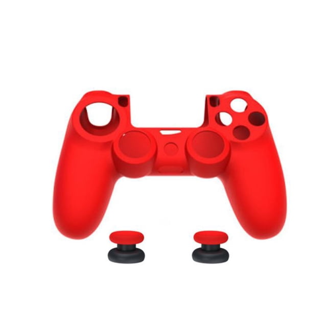 Compatible Con Empuñaduras De Mando De Ps4, Funda De Silicona Antideslizante, Juego De Piel, Accesorios De Juego Con Funda De Silicona Y 2 Tapas Basculantes 3 Uds Speravity EL017908-01
