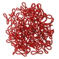 thumbnail image 2 of Soportes de Extremos de cadena de gafas de 100 piezas Conector de Goma rojo, 2 of 8