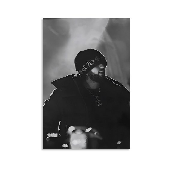 Odetari RAPPER Popular Art Poster Canvas Poster Wall Art Picture Prints Hanging Photo Gift Decor Home Posters Artworks 12x18inch(30x45cm)