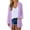Purple, variant on Sheer Cardigan for Women Open Front Long Sleeve Shrug with Pockets Lightweight Chiffon Cardigan Duster Beach Cover Up Top