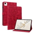 thumbnail image 2 of FJLBDE Case for Honor Pad X9 Pro/Honor Pad X9a 2025 11.5 inch, Embossed Flower PU Leather Flip Wallet Folio Stand Cover, Red, 2 of 7