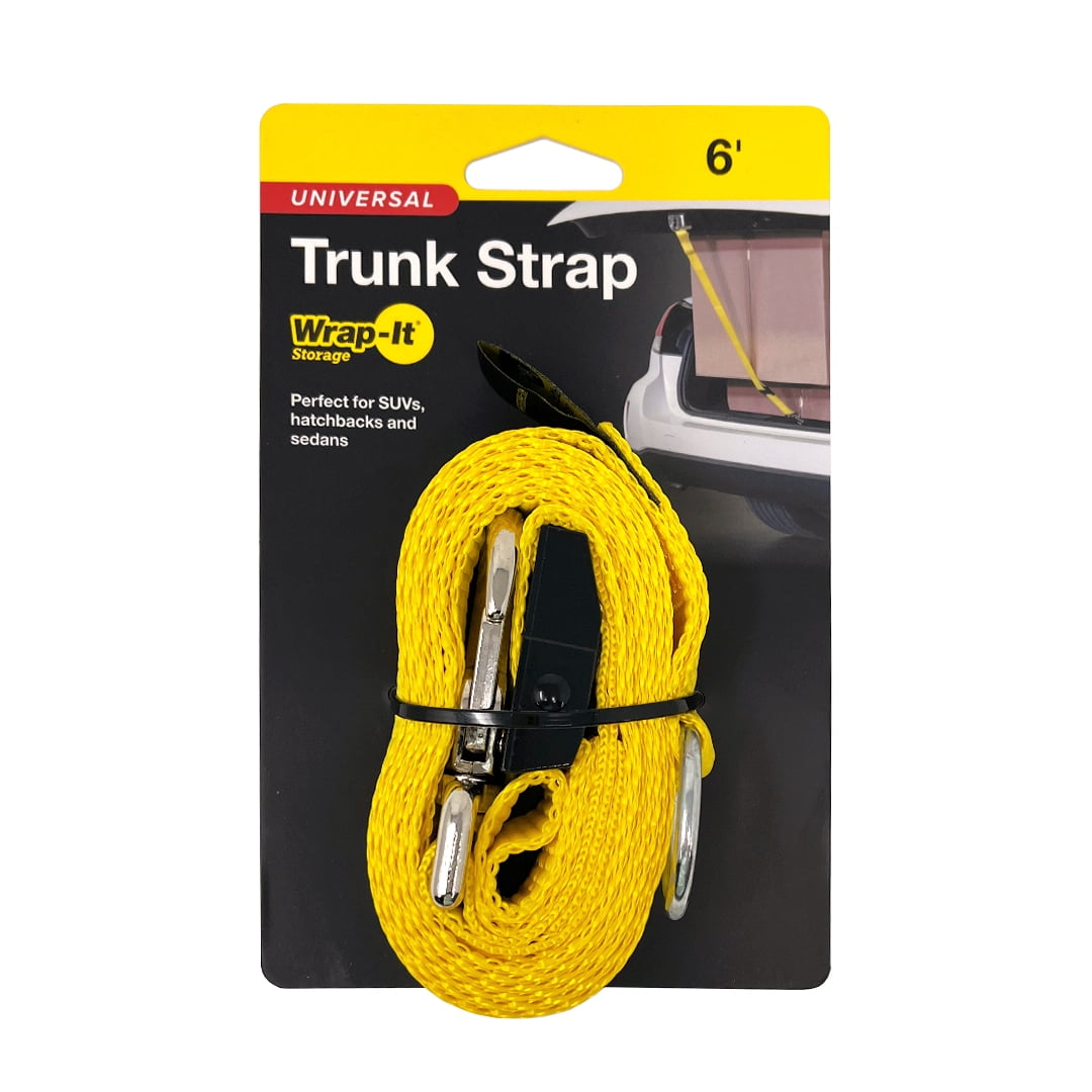 Wrap It Storage Trunk Strap, Yellow, R100-TS-6YE, 6ft, 1