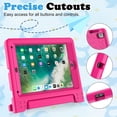 thumbnail image 6 of SUPNICE Kids Case with Screen Protector for iPad 9.7 Inch 2018/2017, Shockproof Convertible Handle Stand Kids Case for iPad 9.7 2017/2018 (iPad 5th and 6th Generation),iPad Air 2, Rose Pink, 6 of 7