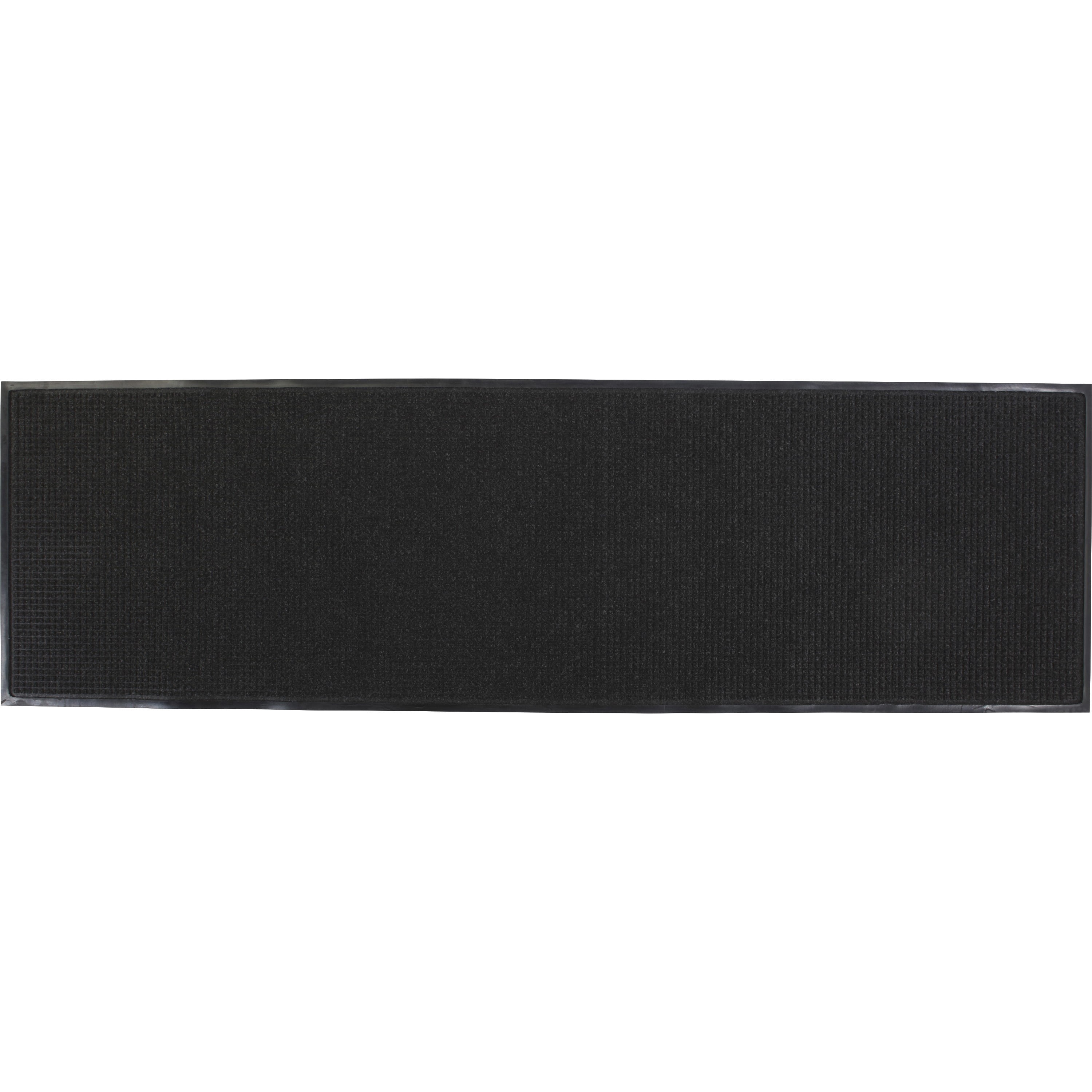 Genuine Joe Waterguard Indoor/outdoor Mats - Carpeted Floor, Hard Floor, Indoor, Outdoor - 60" Length X 36" Width - Rubber, Polypropylene -  Gray