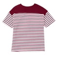 thumbnail image 3 of Hombro Frío Tops Mujeres Cuello en V Manga Corta Fuera Del Hombro Color Sólido Blusa Casual Suave Poliéster Primavera Verano Moda, 3 of 5