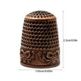thumbnail image 4 of bedienty Knitting Rings Finger for Protection Thimble Adjustable Sewing Loop Specially-designed Crochet Tools for Home Yarn Crafts Rose Gold Ring 1Set, 4 of 6