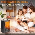 thumbnail image 6 of Plexon Milkhouse Utility Electric Heater with Thermostat Adjustable Overheat Protection Perfect for Garage Workshop Home, 1500-Watt Black, 6 of 8
