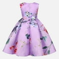 thumbnail image 4 of Gubotare Little Girls Dresses Baby Girl Butterfly Dress Tutu Ruffle Sleeveless Dresses Photograph Party Outfits Birthday Gift 5T 6T (Purple,5-6 Years), 4 of 9