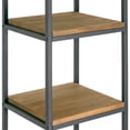 thumbnail image 4 of Glamour Home Ailis 57" Wood & Metal Bookcase with 5 Shelves in Brown/Black, 4 of 4