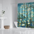 thumbnail image 2 of Waterproof Beautiful Colorful Floral Shower Curtain 72x72 Inch Boho Style Polyester Unique Shower Curtain for Bathroom Hotel Home Decor with 12 Plastic Hooks, 2 of 5