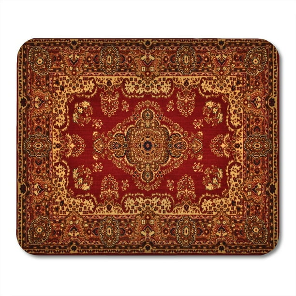 SIDONKU Red Oriental Persian Carpet Pattern Old Royal Ethnic
