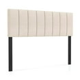 thumbnail image 2 of Kadyn Headboards,Bedroom Headboard, Linen Upholstered Headboard with Solid Wood Legs and Adjustable Width-Beige, 2 of 8