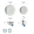 thumbnail image 2 of Studio Nova 16-Piece Black Porcelain Dinnerware Set, 2 of 15