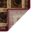 thumbnail image 4 of Tayse Nature Area Rug 6700 Lodge Red Bears Paws 5' 3" x 7' 3" Rectangle, 4 of 10