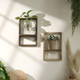 thumbnail image 2 of 1Pcs Wall Deor Floating Shelf, Cute Wall Display Rack, Small Decorative Shelf Wall Mounted,Hanging Wall Shelf for Toys, Plants and Decorations Storage, Beige, 2 of 4