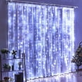 thumbnail image 3 of Guirnalda de luces LED de alambre de cobre para Año Nuevo 2024, cortina de luces de hadas de 6 metros para ventana del hogar, dormitorio, Navidad, boda, fiesta, lámpara de decoración, 3 of 5