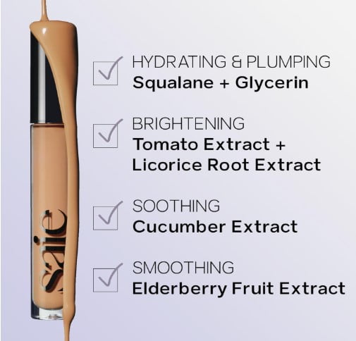 Saie Hydrabeam, 0.2oz Brightening & Hydrating Under Eye Concealer - HB Five