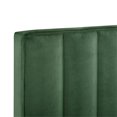 thumbnail image 4 of Crushed-Velvet Vertically Channeled Full or Queen Headboard in Green Fabric, 4 of 9