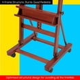 thumbnail image 3 of Easel Stand for Painting and Display, Adjustable H Frame Floor Art Easel for Drawing, Heavy Duty Beech Wood Hold Canvas up to 146", 4 Wheels & Storage Tray - Professional for Sign, Studio, 3 of 7