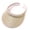 Beige, variant on Sun Sports Visor Hat Cloth Covered Slip on Visors Cotton Womens Tennis Cap for Women Men Sun Visor (Black, One Size)
