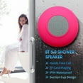 thumbnail image 3 of BT 5.0 Speaker IPX4 Waterproof Speaker with Suction Cup Shower Speaker with Built-in Mic Hands-free Call Ambient Light, White, 3 of 8