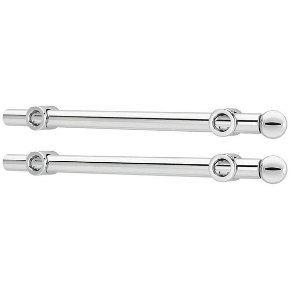 Rev-A-Shelf CVR-12-CR 12" Extendable Designer Closet Valet Rod, Chrome (2 Pack)