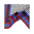 thumbnail image 4 of BUFANDA IMPRESA DE PUNTOS Y RAYAS INSPIRE CHIC para Mujeres, 70x70cm/27.6x27.6" (LxA) en Color Rojo y Azul, 4 of 6