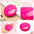 thumbnail image 4 of Round Pill Organizer Plastic 7 Compartment Hot Pink for Daily Travel and Purse, 4 of 7