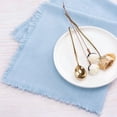 thumbnail image 2 of HOMEIORA 4 Pack Cloth Napkins, Cotton Linen Dinner Napkins, 18" x 18" Napkins Cloth Washable, Soft, Durable, Absorbent - Blue, 2 of 4