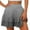 Gray, variant on ABATAB Flowy Skorts for Women Gradual Ruffle Tiered Smocked Skorts Loose Fit High Waist Mini Skirts Summer Beach Vacation Shorts