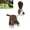 Brown, variant on M Buder Squeaky Dog Toy Interactive Plush Teeth Cleaning Chew Toy for Small Medium Large Dogs, Donkey Shaped, 5.9 inches / 15 cm, Brown