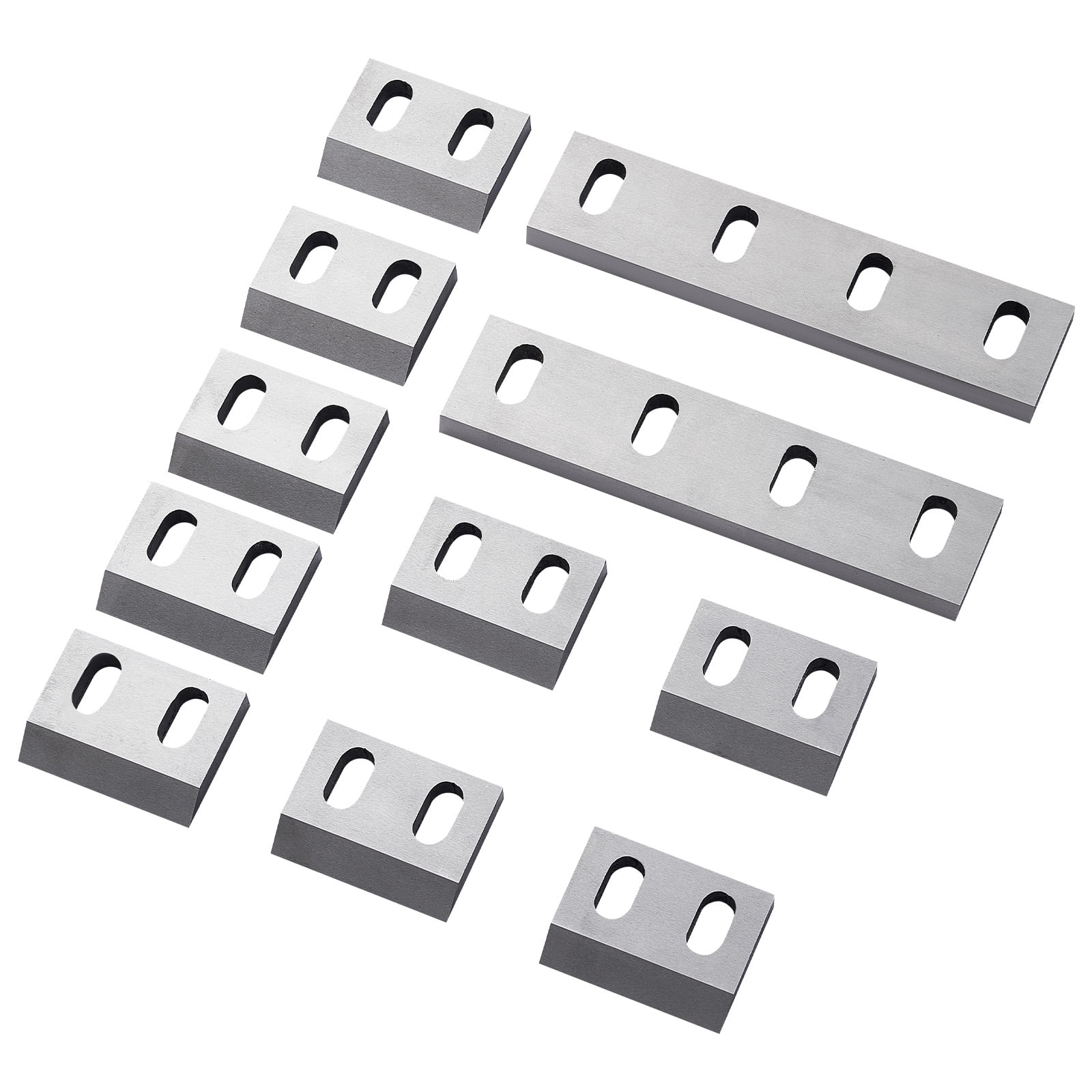 Lames de déchiqueteuse VEVOR, kit de lames de déchiqueteuse en acier allié avec 9 lames rotatives et 2 lames fixes, lame SKD-11 haute dureté, compatible avec le modèle 300 broyeur plastique