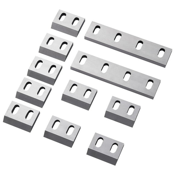VEVOR Shredder Blades, Alloy Steel Shredder Machine Blade Kit with 9 Rotating and 2 Fixed Blades, High-Hardness SKD-11 Blade, Compatible with Model 300 Plastic Grinder