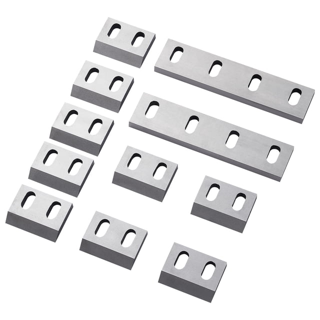 VEVOR Shredder Blades, Alloy Steel Shredder Machine Blade Kit with 9 Rotating and 2 Fixed Blades, High-Hardness SKD-11 Blade, Compatible with Model 300 Plastic Grinder