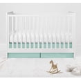 thumbnail image 4 of Bacati - Noah Tribal Dots/Cross Mint/Navy Tailored with 100% Cotton Percale 13 inch drop Crib/Toddler Bed Skirt, 4 of 4