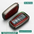 thumbnail image 5 of for Toyota Key Fob Cover, Carbon Fiber Texture Key Fob Case for 2025 Camry, 2021-2025 Venza, Grand Highlander Hilux, Fortuner, 2022-2025 Tundra Tacoma Remote Key, 5 of 9