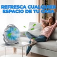 thumbnail image 2 of Ventilador de mesa potente 3 velocidades diferentes posiciones  viento Huracanado Marca Ele gate, 2 of 6
