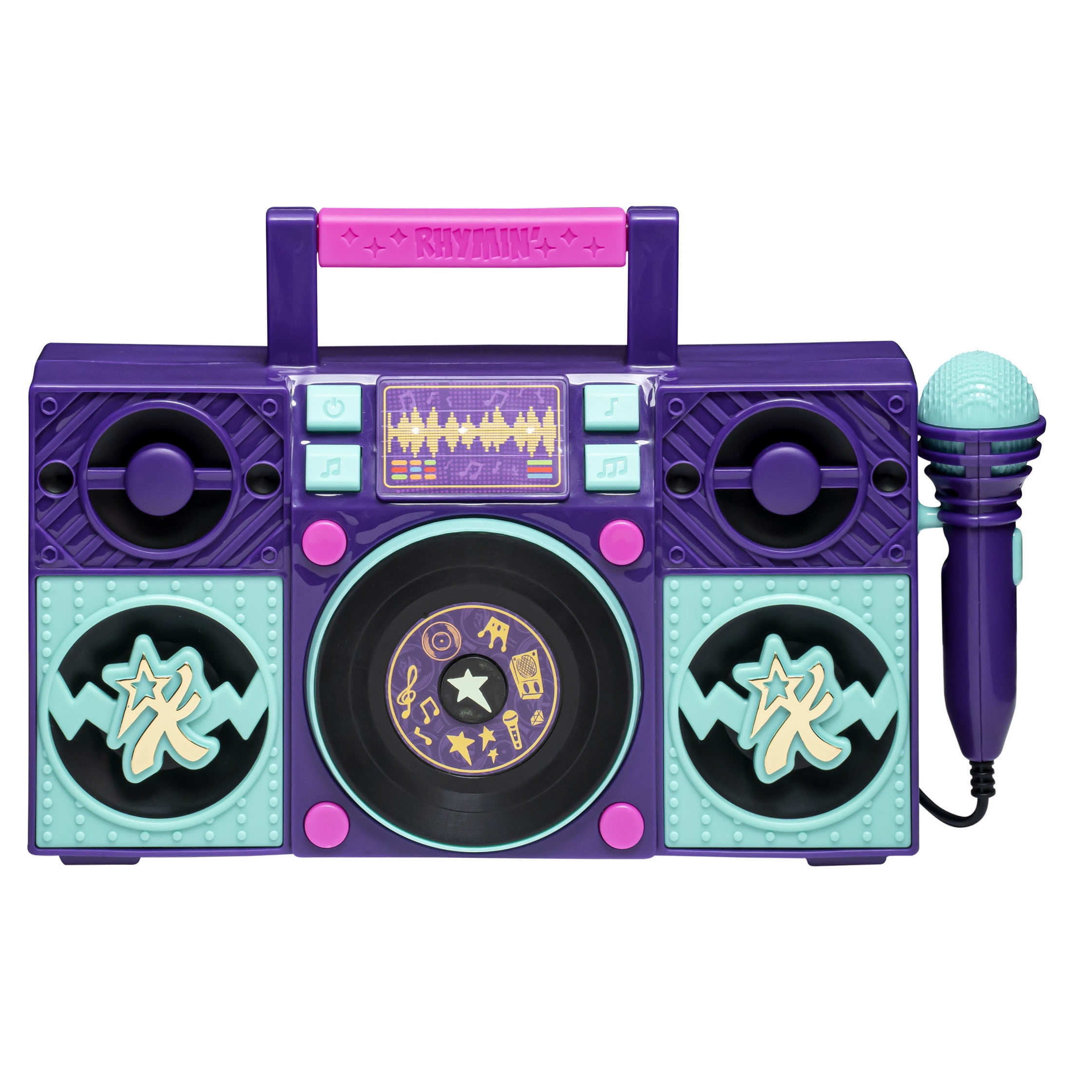 Karma's World Sing Along Boombox with a Real Working Microphone, Flashing Light Show, and Built-in Music from the Show.
