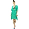 thumbnail image 4 of Bimba Women's Bathing Suit Cover Ups Georgette Bikini Swimwear Cover Up Sheer Tunic, 4 of 8