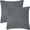 Dark Gray, variant on Unique Bargains 2-Pack Solid Corduory Decorative Throw Pillow Covers Navy Blue 18" x 18"