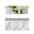 thumbnail image 4 of Valances for Windows Abstract Minimalist Rod Pocket Cafe Window Treatments Valance Curtains for Kitchen Bathroom Laundry Basement Windows 60"x14", 4 of 9