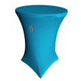 thumbnail image 1 of TCSpandex36Rx42H-TurquoiseX52 Ronde Couverture Spandex pour Bar Table Haute Cocktail & 44; Turquoise - 36 & 42 Po., 1 of 1