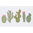 thumbnail image 3 of Authentic Hotel and Spa  Turkish Cotton Cactus Embroidered White Bath Towel, 3 of 3