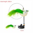 thumbnail image 2 of Cat Teaser Wands Cat Stick Toy Simulation Birds Cat Interactive Toy 1 1pcs Funny Quality Cat Toy with Suction Cup Kitten Gift Cat Supplies 1 BRID AND 1 FEATHER, 2 of 8