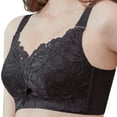 thumbnail image 5 of AILIVIN Bras for Women Wireless Full Figure Comfort Minimizer No Wire Plus Size Bra Full Coverage Wirefree Cute Comfy Wide Strap Lifting Up Minimizering Comfortable Womens Bras Black 34DD 34 DD, 5 of 8
