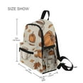 thumbnail image 3 of FORMRS School Backpack with Front Zippered Pocket 12" Student Travel Daypack, Fall Pumpkin Pattern, 3 of 6